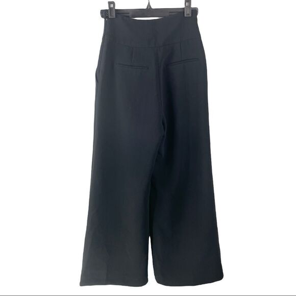 Wilfred Black High Rise Wide Leg Cropped Pants Size 00 - Picture 3 of 7